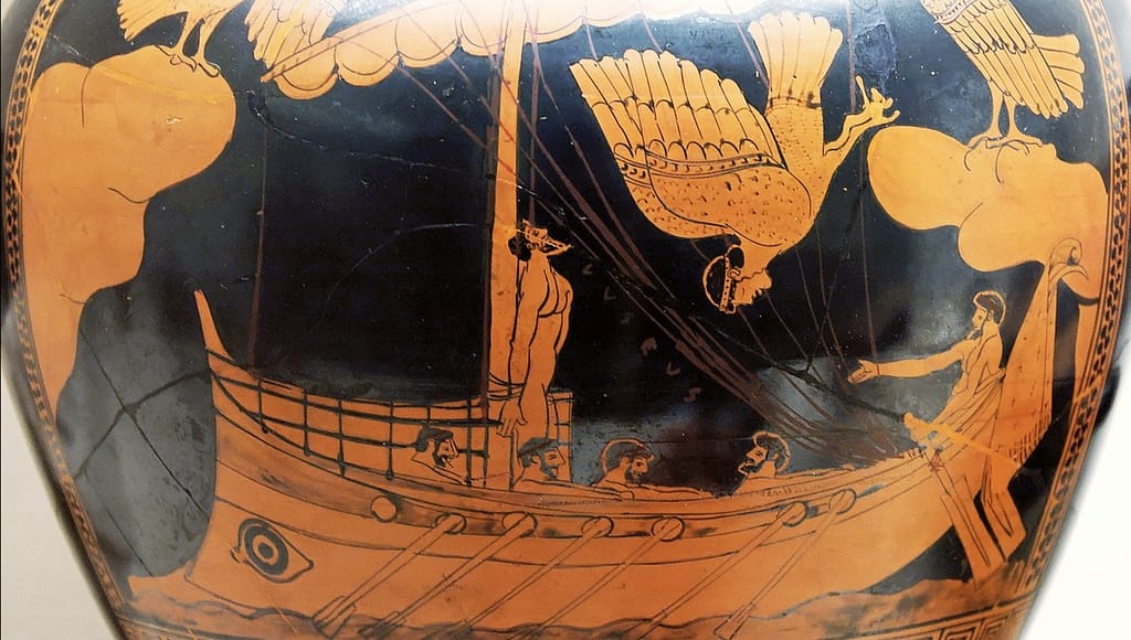 Homer Odyssey - 1EarthMedia A 5th-century BC Greek vase in the British Museum with illustrations of Sirens similar to those in Ulysses and the Sirens