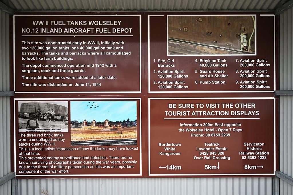 Fuel Tanks - 1EarthMedia Wolseley World War II Fuel Storage Tank © Mark Anning photo 2026