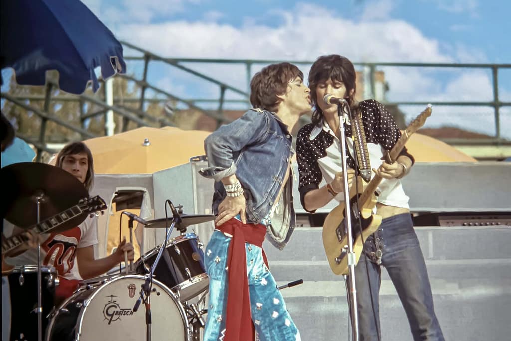 Rolling Stones - 1EarthMedia Rolling Stones Australian Tour 1973. Harley parker photo