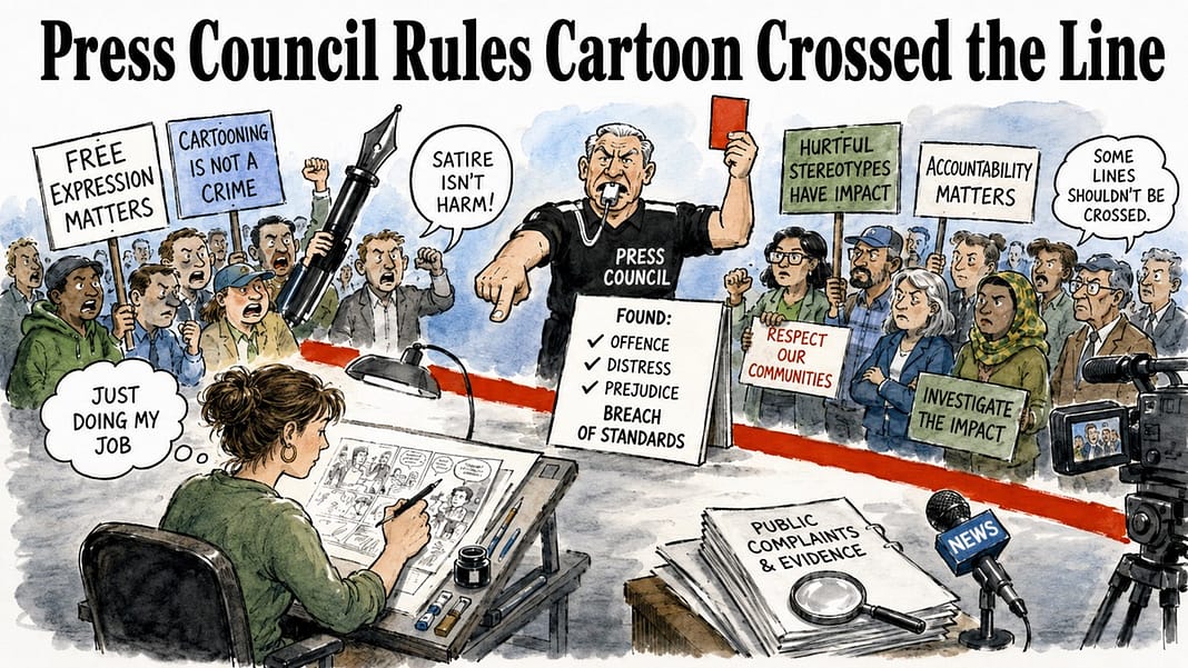 Cathy Cox Press Council cartoon Cathy Cox Cartoon Irks Press Council