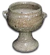 Japanese Pottery: Satsuma & Japanese Era Names (Nengo) Sue Bizen Sake cup from the Heisei period by Shuho Yoshimoto