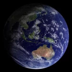 nasabluemarbleaustralia300 - 1EarthMedia Blue Marble photo showing Australia