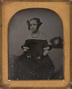 GoodmanLawson002 - 1EarthMedia George B. Goodman, 'Susannah Caroline Lawson', May 1845. Bathurst, ninth-plate, uncased daguerreotype in pinchbeck frame. Mitchell Library, State Library of New South Wales, Sydney, MIN 158.