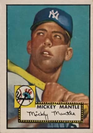 baseballcardMantleTopps - 1EarthMedia baseball card Mantle Topps