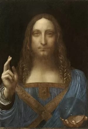 300px-Leonardo_da_Vinci_Salvator_Mundi_c.1500_oil_on_walnut_45.4_×_65 - 1EarthMedia Salvator Mundi