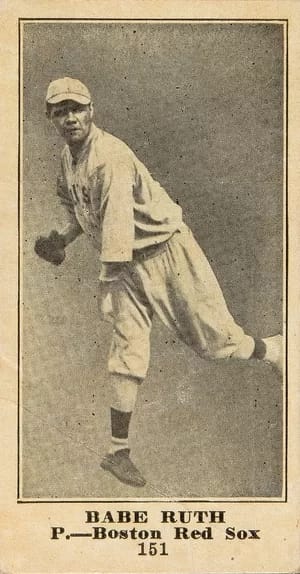Baseball card Babe Ruth rookie card - 1EarthMedia Baseballcard Babe Ruth rookie card
