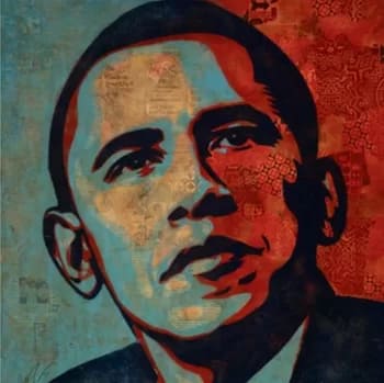 SheppardFaireyObamaHopePostersquare350 - 1EarthMedia Sheppard Fairey's Obama "Hope"