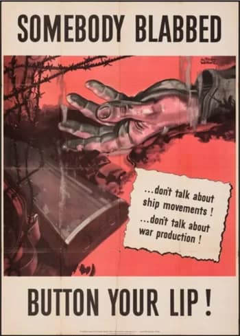 propaganda013 - 1EarthMedia "Somebody Blabbed." Albert Dorne