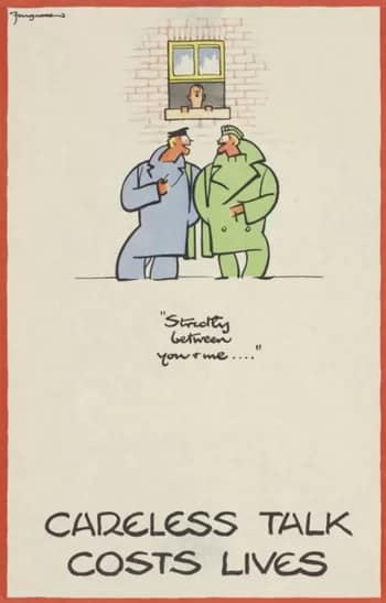 propaganda025 - 1EarthMedia "Careless Talk Costs Lives" by Fougasse (Cyril Kenneth Bird)