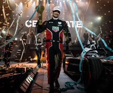 2023-01-28 - 1EarthMedia TAG Heuer Porsche Formula E Team driver Pascal Wehrlein wins Round 2 of ABB FIA Formula E World Championship in Saudi Arabia