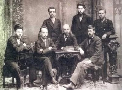soviet05a400 - 1EarthMedia Meeting in St. Petersburg in February 1897 with Lenin