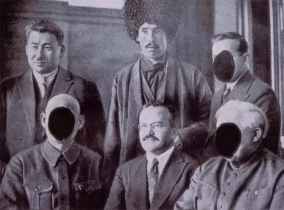 soviet01-c400 - 1EarthMedia A photograph from 1934 Russian edition of the album "Ten Years of Uzbekistan."