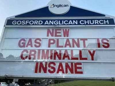 Gosford Anglican Church Gas Plant is Criminally Insane