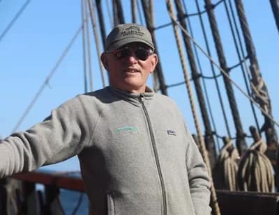 frankalicia008-400 - 1EarthMedia Captain Frank Allica, HMB Endeavour. Sydney, Australia - Tauranga, New Zealand, 12-27 September 2019 © 2019 Mark Anning photo