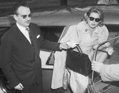 Prince Rainier, Grace Kelly and her Hermés Kelly bag