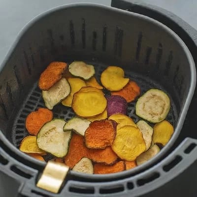 RecipeAirFryerVegeChips-400 - 1EarthMedia Air Fryer Veggie Chips
