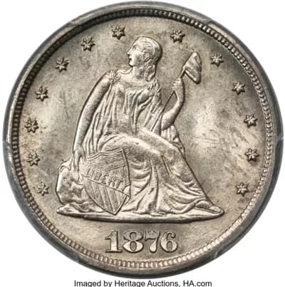 1876 twenty cents - 1EarthMedia 1876 twenty cents