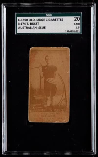 CigaretteCard001 - 1EarthMedia c.1890 N174 Old Judge Cigarette Factory card