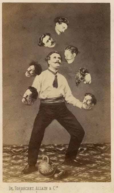 fake005-400 - 1EarthMedia Man Juggling His Own Head, Unknown artist