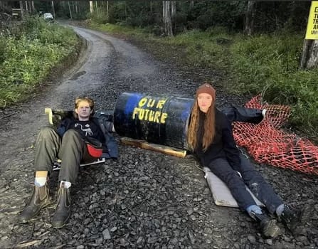 20230704loggingprotest - 1EarthMedia School students halt logging