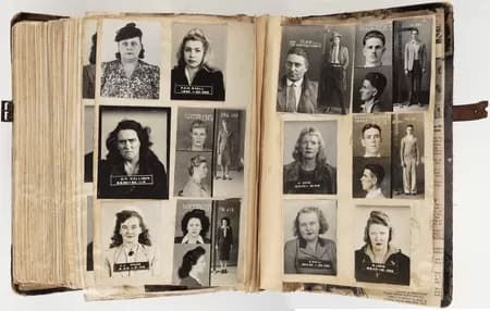 FrankFaheyMugshots - 1EarthMedia Undercover policeman Frank Fahey's book of mugshots (1924–1950s)