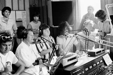 016-300 - 1EarthMedia Doug Mulray, Jonathon Coleman at Triple Jay 1985 © Mark Anning photo