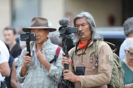 Navigating the Future of Professional Photography Photojournalists at a Covid protest in Paris © 2021 Mark Anning photo