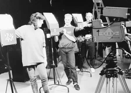 NIDA022 - 1EarthMedia Steve Vidler at NIDA National Institute of Dramatic Arts 1985 © Mark Anning photo All Rights Reserved