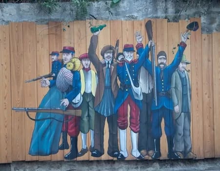 ParisCommune006 - 1EarthMedia Mural in Belleville of the Paris Commune © Mark Anning photo 2021