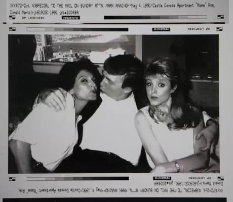 Donald Trump with Marla Maples, London Daily Mail, 1991