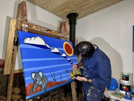 BlakDouglas002-350 - 1EarthMedia Blak Douglas mural "Coal Face"