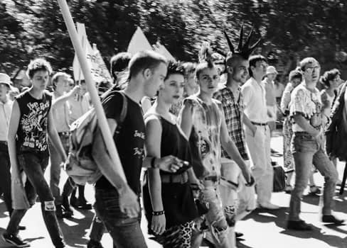 PeaceMarch1986-11 - 1EarthMedia Palm Sunday Rally and March for Nuclear Disarmament