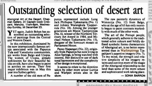 Pintupi-1989-500 - 1EarthMedia Canberra Times 1989 - Warlimpirrnga
