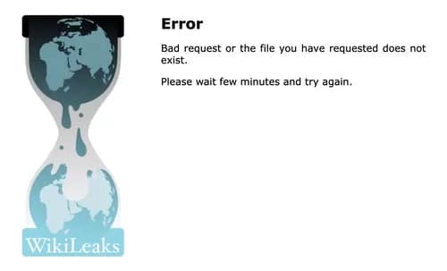 wikileaksdown_500 - 1EarthMedia