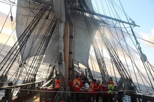 endeavour HMB Endeavour under sail © 2019 Mark Anning photo. All Rights Reserved.