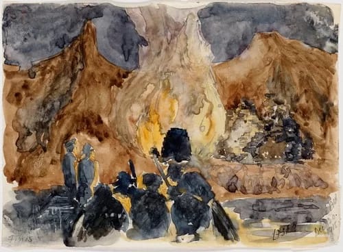 anzac-sketch - 1EarthMedia Finis, 20 Dec 1915 by Leslie Hore