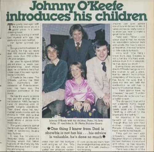 jok-womensweekly500 - 1EarthMedia Johnny O'Keefe introduces his children