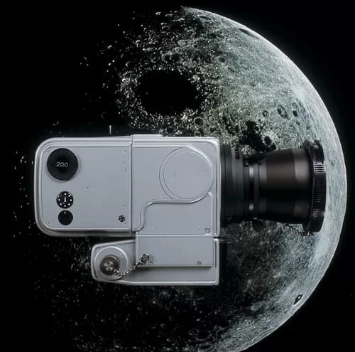 HasselbladMoon04_500 - 1EarthMedia Hasselblad Data Camera used on Apollo 8, 9, 10, 11 Flights