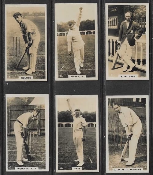 CigaretteCard005 - 1EarthMedia WD & HO Wills 1926 English Cricketers set cigarette cards