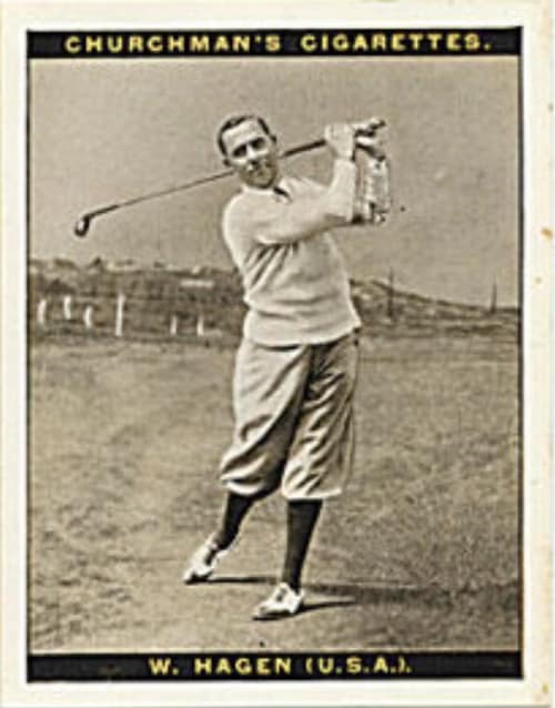 CigaretteCard004 - 1EarthMedia 1927 Churchman "Famous Golfers" #4 Walter Hagen