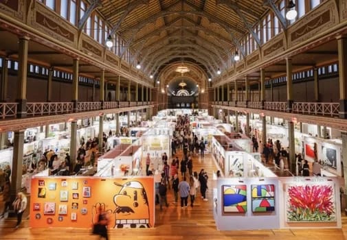 Affordable Art Fair in the Royal Exhibition Building