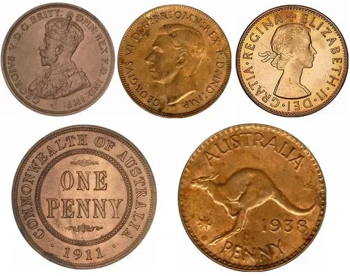Obverse and Reverse designs of the Australian Penny - 1EarthMedia Australian Penny