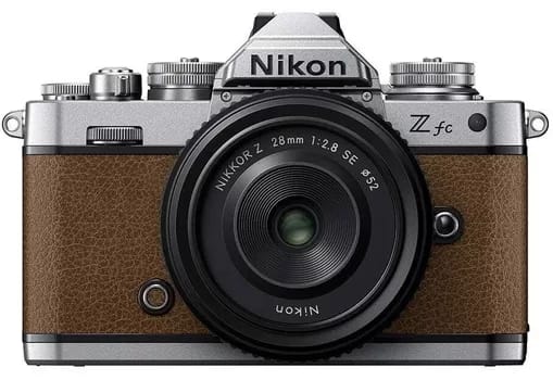 Nikon Z fc Mirrorless Camera Looks Like a Retro Film Camera Nikon Z fc camera walnut brown
