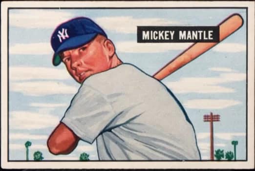 Mickey Mantle rookie card