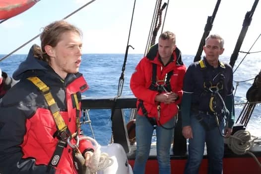 endeavour2019-088-350 - 1EarthMedia HMB Endeavour under sail © 2019 Mark Anning photo. All Rights Reserved.