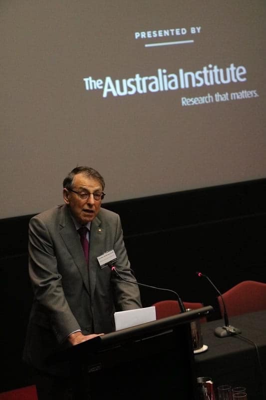 AustraliaInstitute-DavidIpp - 1EarthMedia David Ipp AO QC (deceased 8 October 2020) lawyer, judge and Commissioner of the NSW Independent Commission Against Corruption between 2009 and 2014.