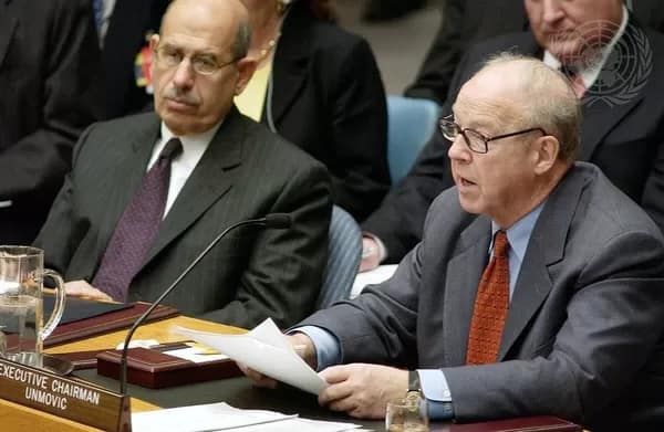 Hans Blix, Chief U.N. weapons inspections report on Iraq Hans Blix UN7773833 UN Photo/Eskinder Debebe