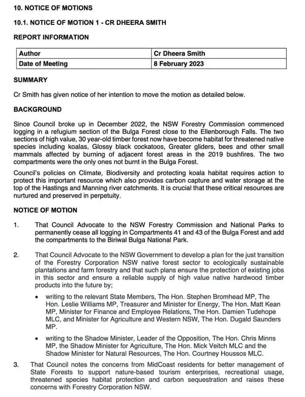 20230208council - 1EarthMedia Midcoast Council today unanimously supported this motion