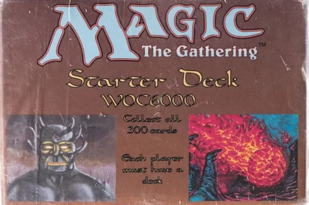 Magic: The Gathering Limited Edition (Beta) Sealed Starter Deck Display Box (Wizards of the Coast, 1993) Signed by Steve Wozniak