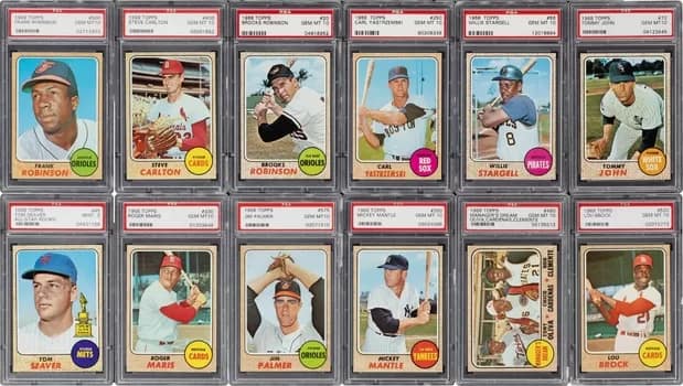 1968 Topps Baseball PSA Graded Complete Set